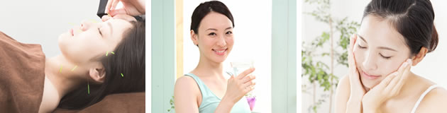 美容鍼でしわやくすみの改善、リフトアップ