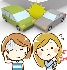 交通事故でのむち打ちや首肩の痛み