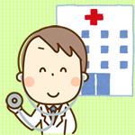 病院で診察を受ける